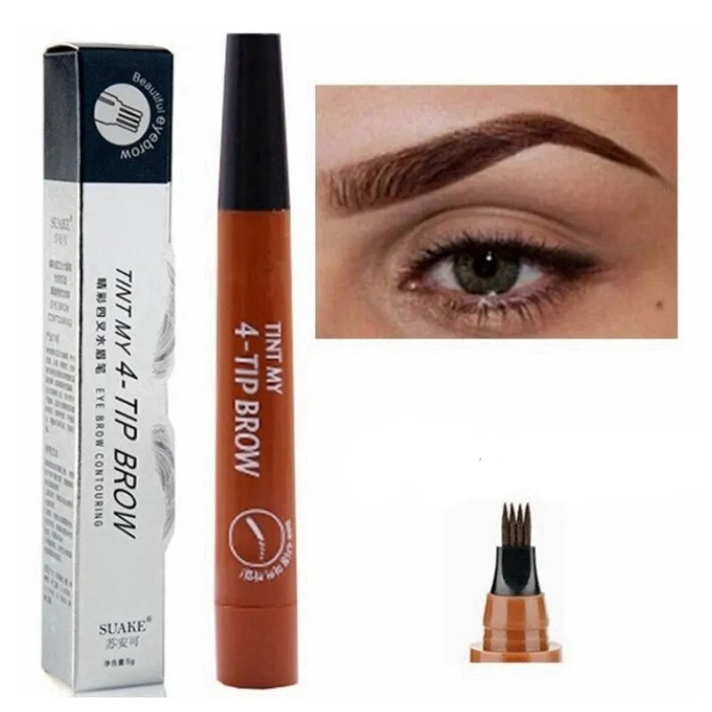 3D 5 Color Waterproof Natural Eyebrow Pencil