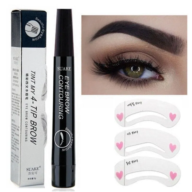 3D 5 Color Waterproof Natural Eyebrow Pencil