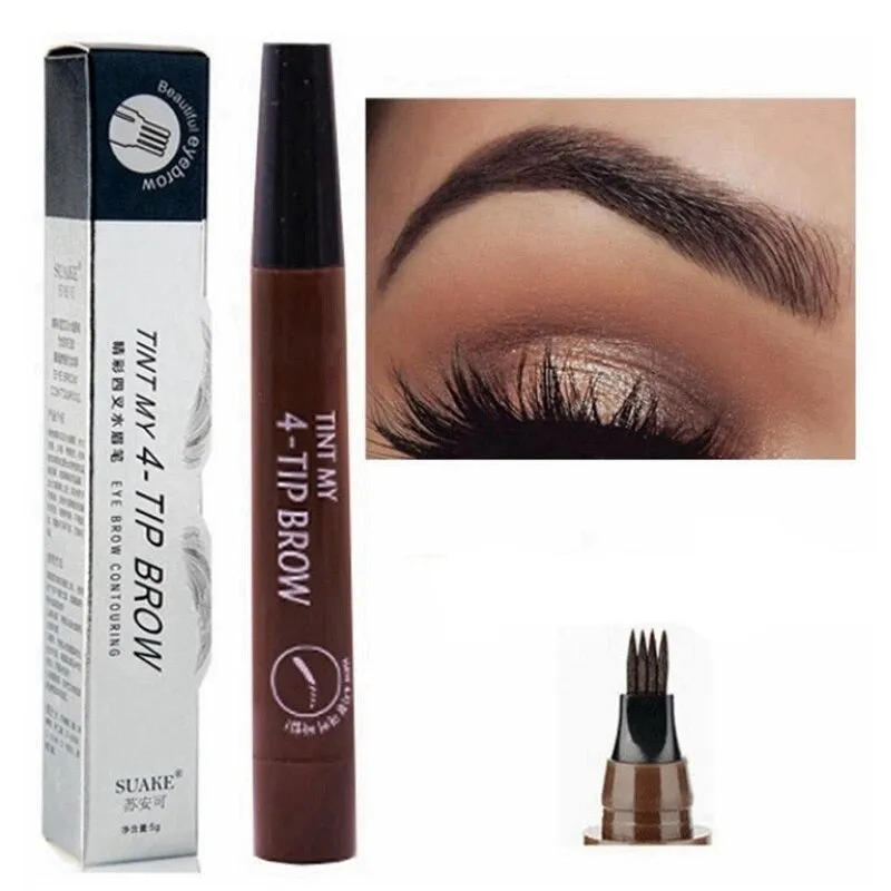 3D 5 Color Waterproof Natural Eyebrow Pencil