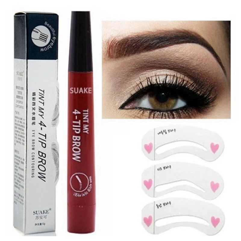 3D 5 Color Waterproof Natural Eyebrow Pencil