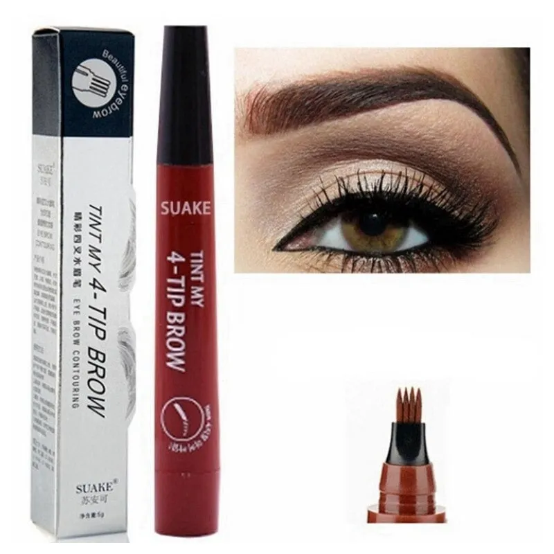 3D 5 Color Waterproof Natural Eyebrow Pencil