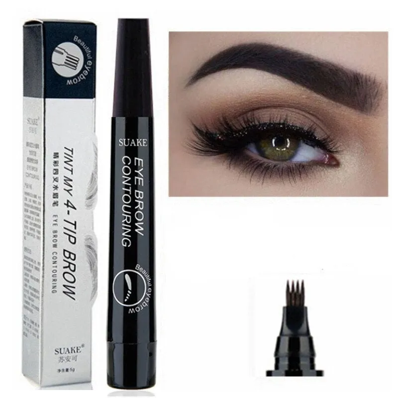 3D 5 Color Waterproof Natural Eyebrow Pencil