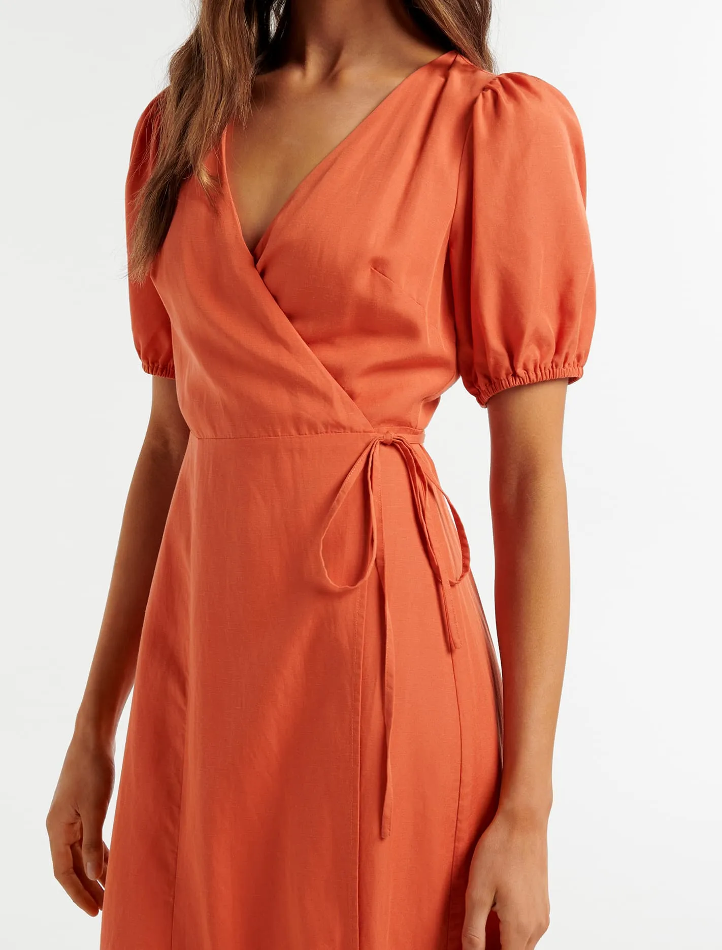 Alma Wrap Midi Dress