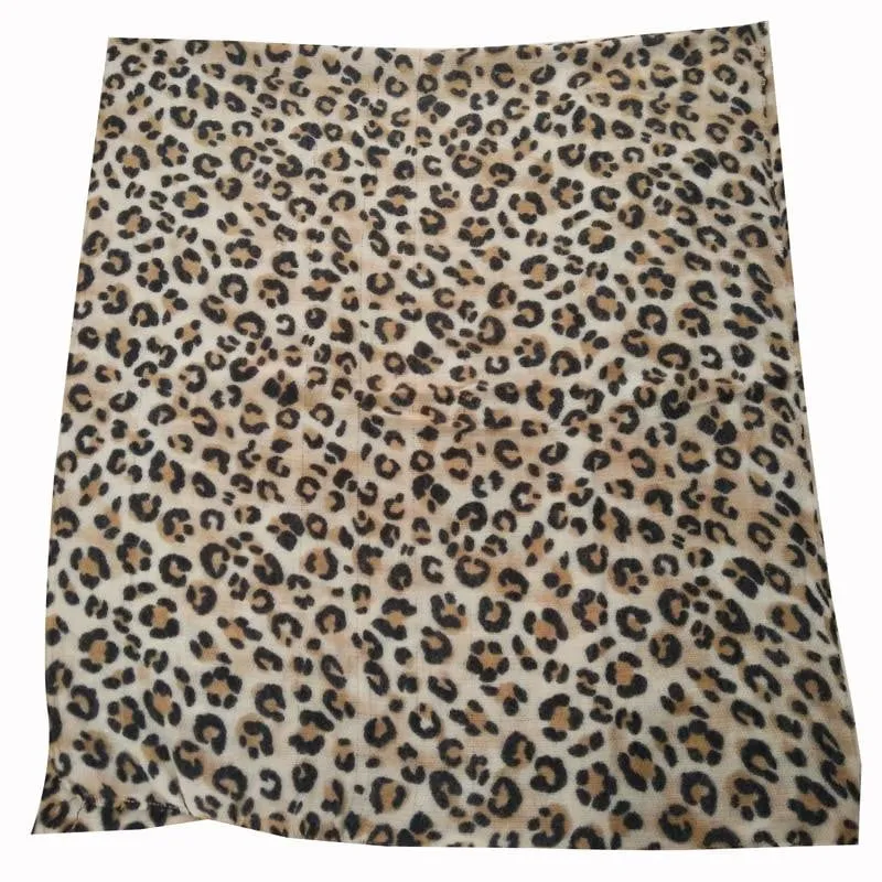 animal leopard print winter warm  blanket scarf shawl dark color