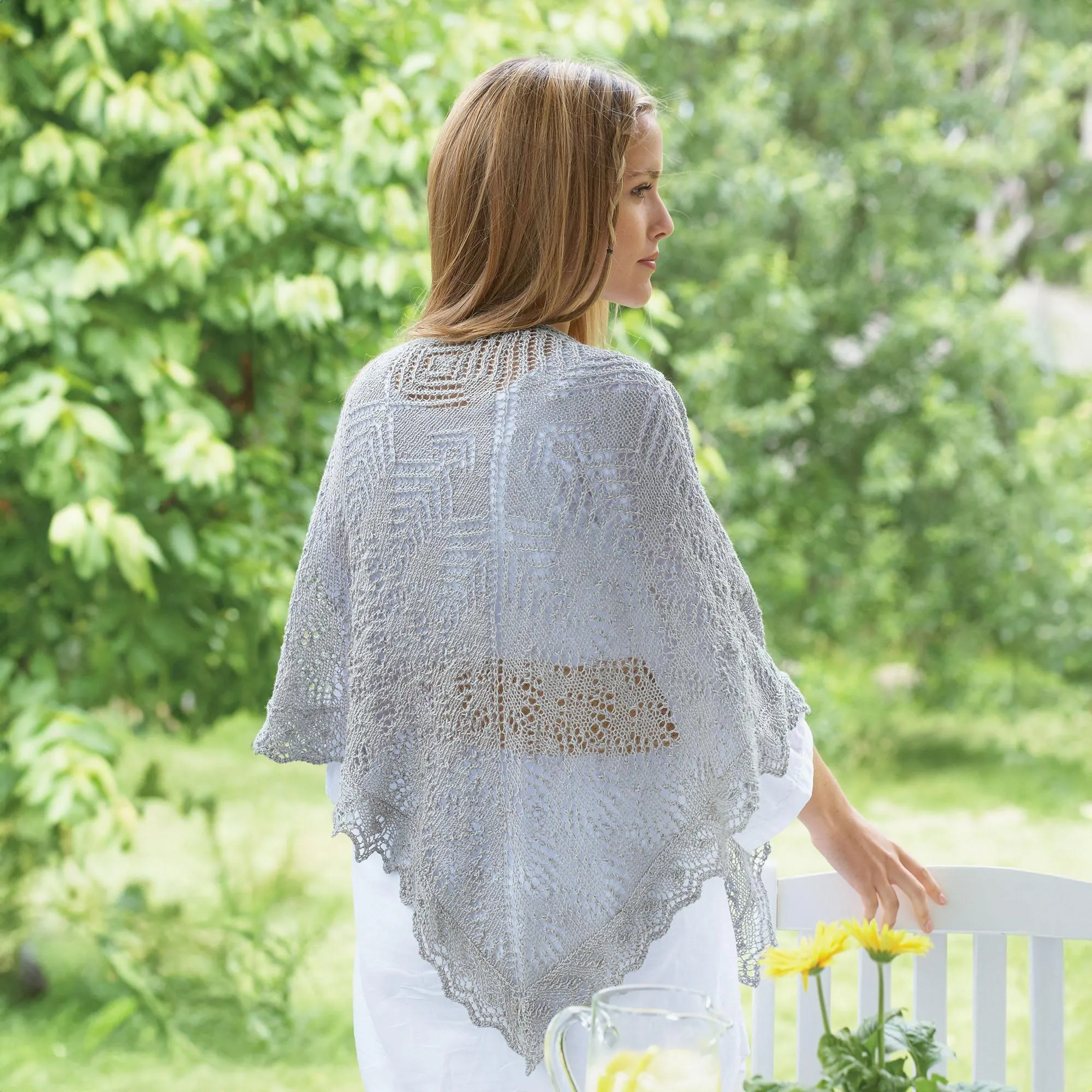 Aunt Lydia's Knit Lace Shawl