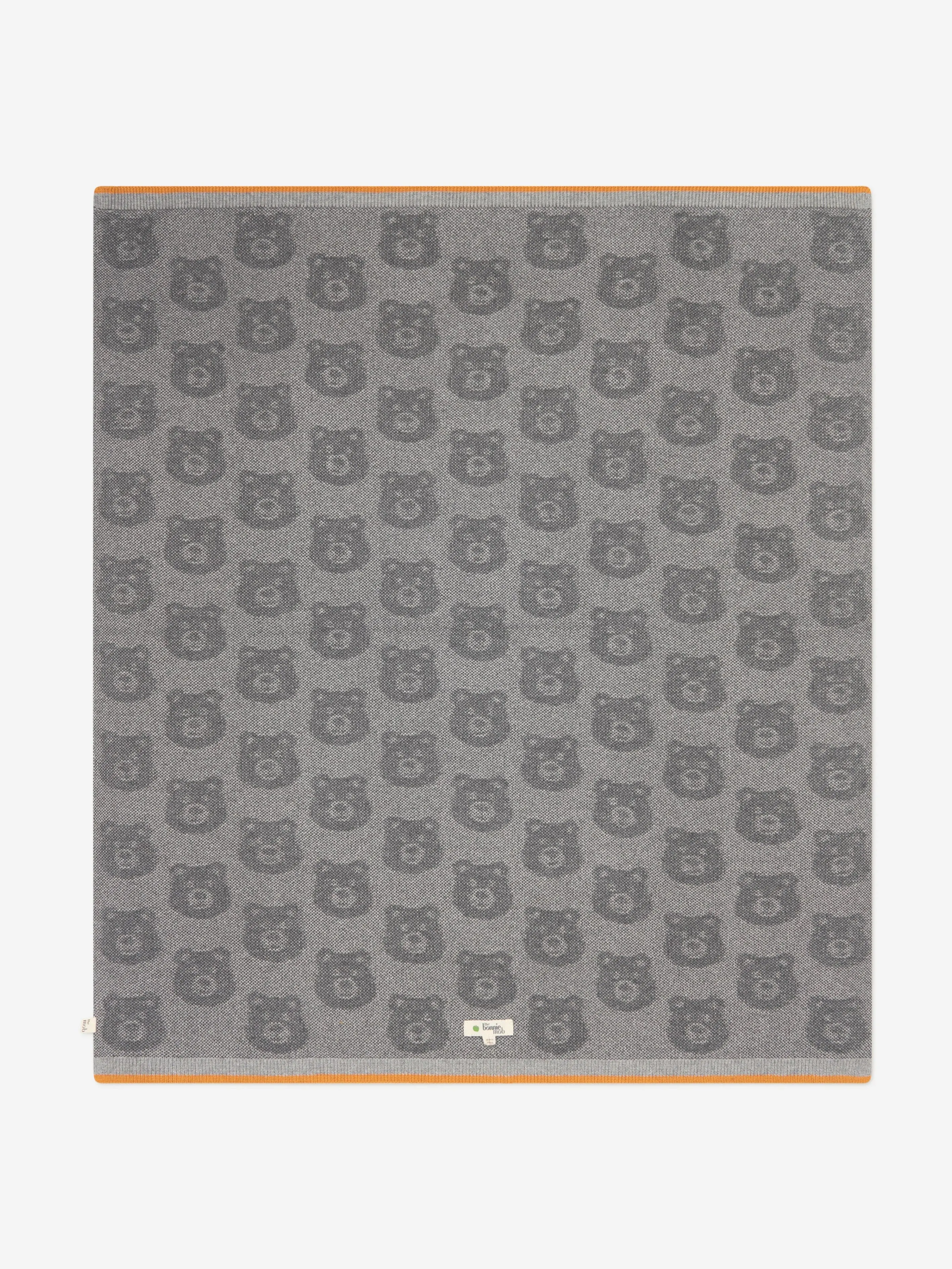 Baby Bears Cashmere Knitted Blanket in Grey