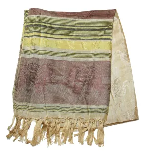 Beautiful hand made Nepal Pashmina Scarf Shawl Cream