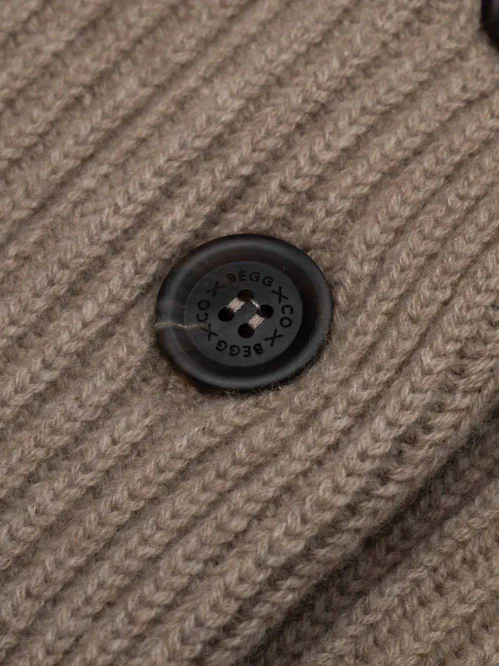 Begg x Co Mini Yacht Cardigan Brown Undyed