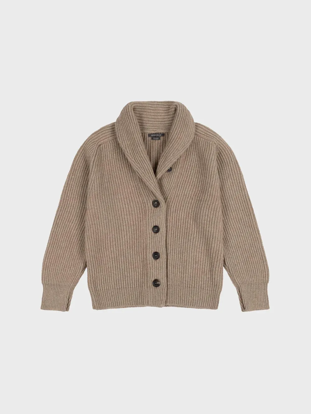 Begg x Co Mini Yacht Cardigan Brown Undyed