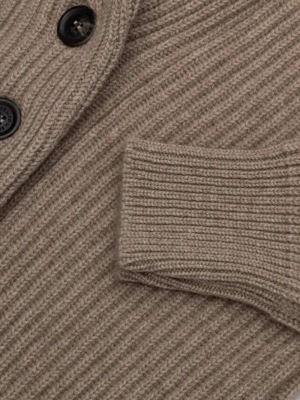 Begg x Co Mini Yacht Cardigan Brown Undyed