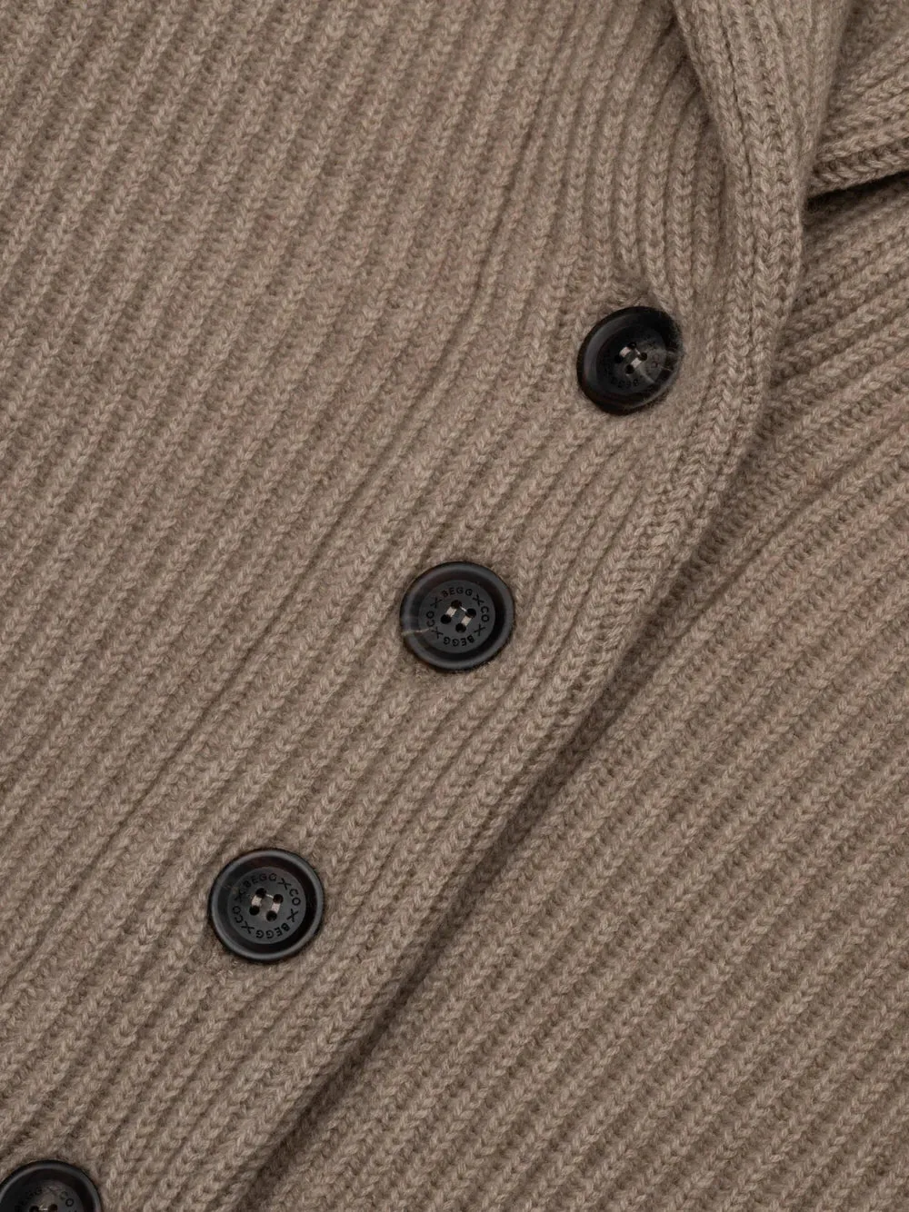 Begg x Co Mini Yacht Cardigan Brown Undyed