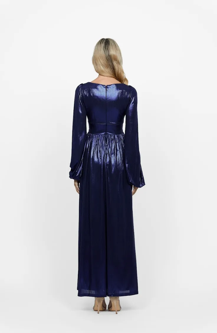 Billy Blouson Sleeve Draped Maxi