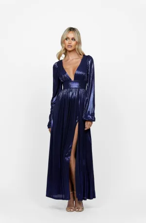 Billy Blouson Sleeve Draped Maxi