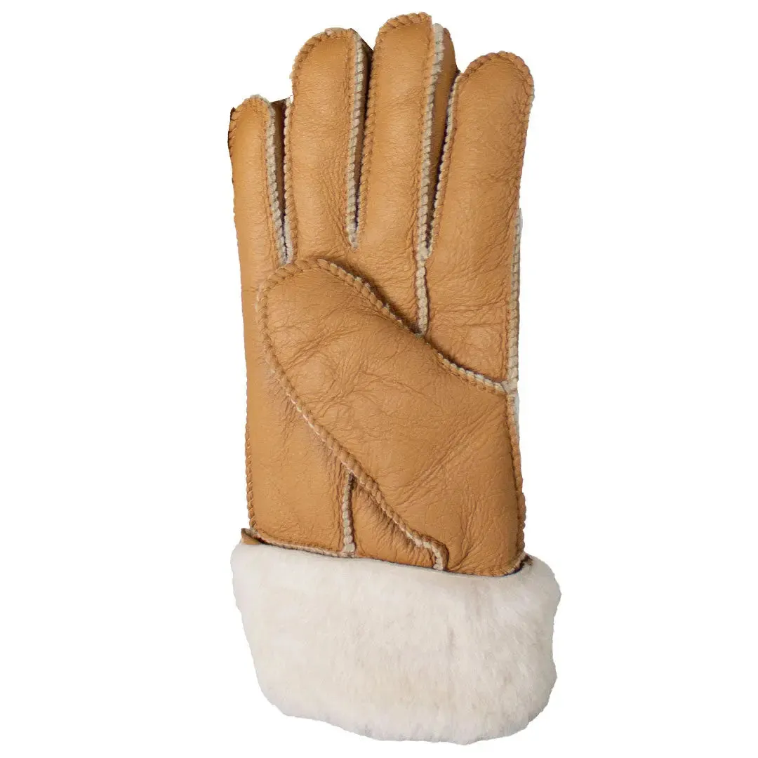 BOL Women's Button Hand Stitched Merino Sheepskin Gloves