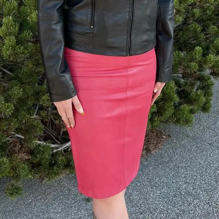 BOL Women's Dawn Leather Pencil Skirt