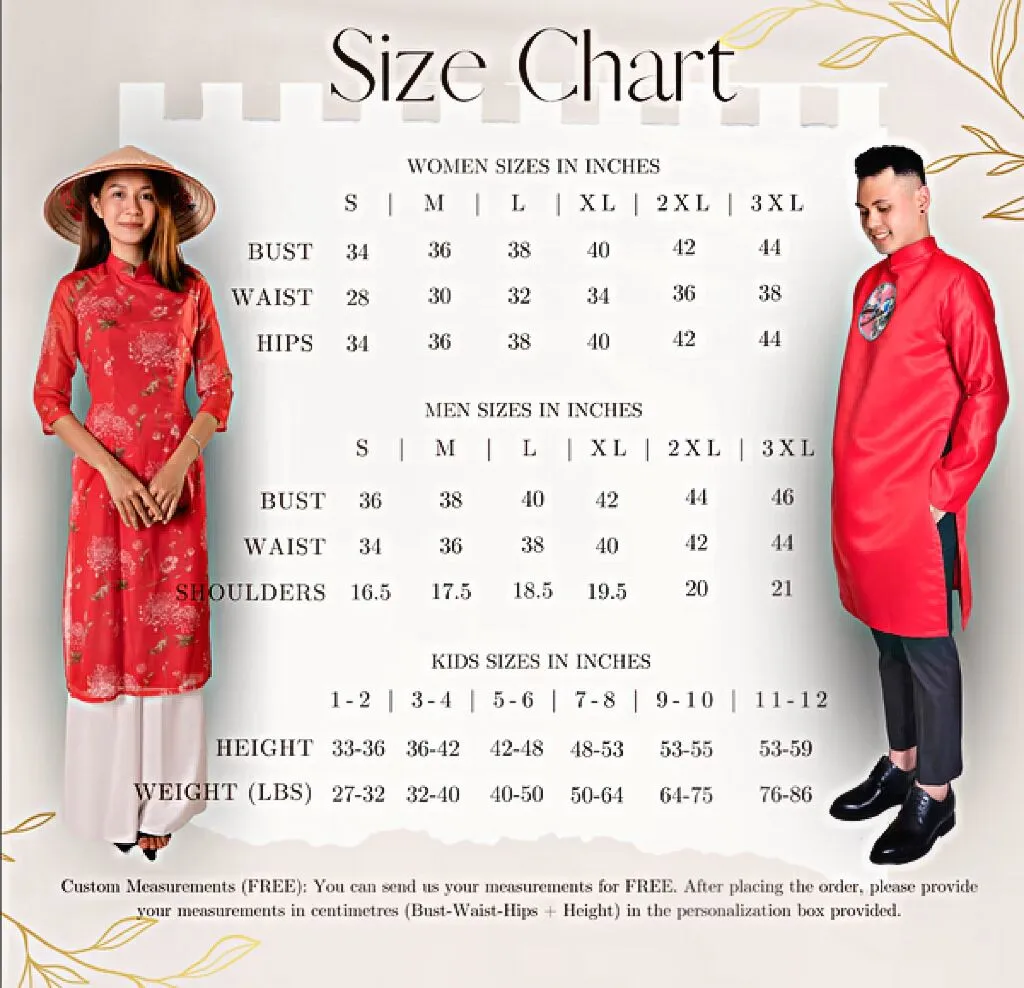 Boy's Red Silk Vietnamese Ao Dai Coat