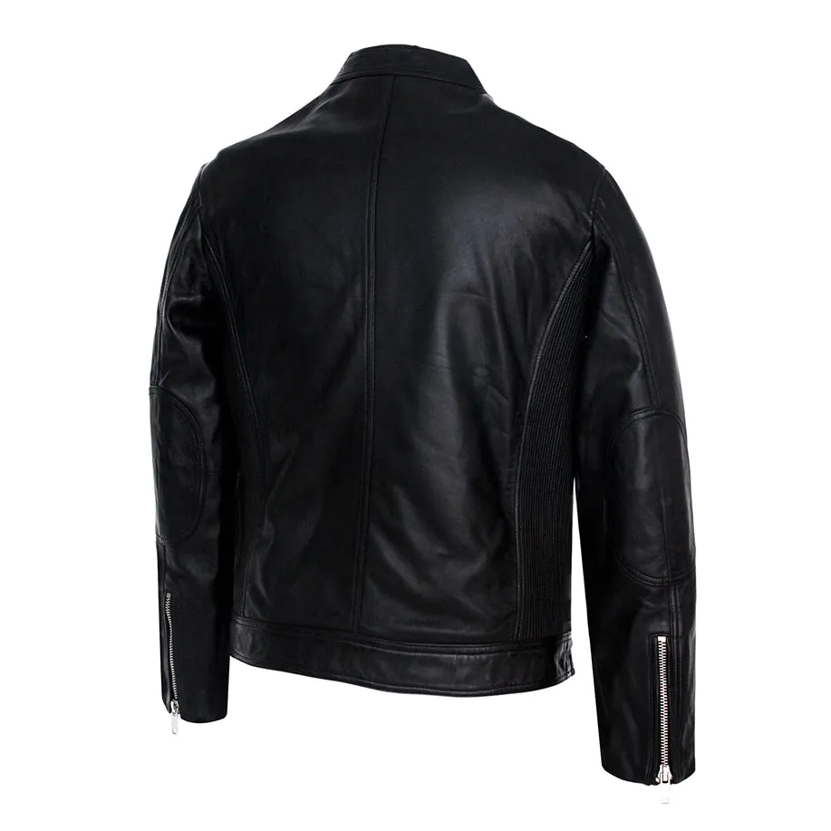 Brayden Mens Genuine Moto Leather Jacket