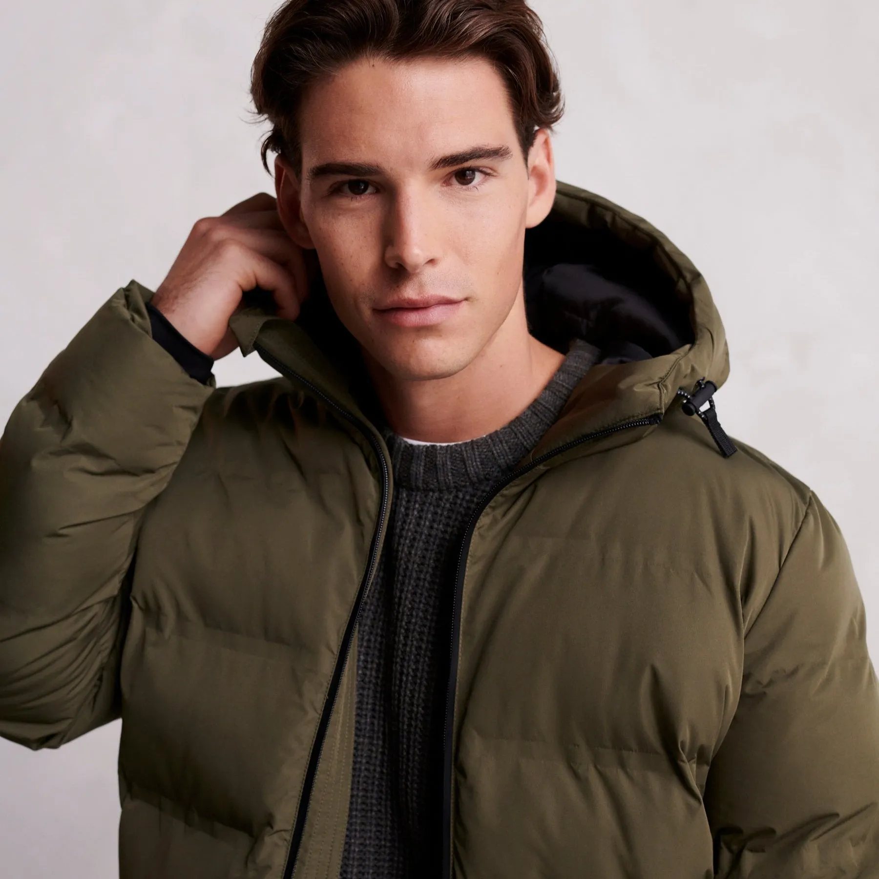 Brinkley Mens  Parka - Khaki