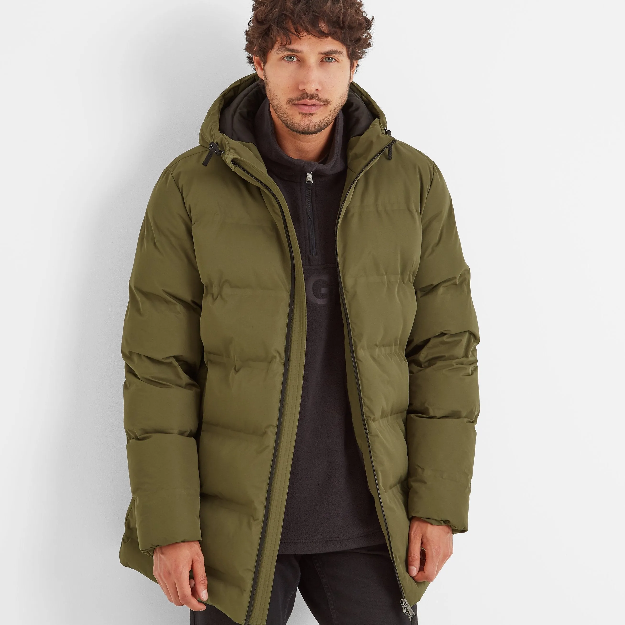 Brinkley Mens  Parka - Khaki