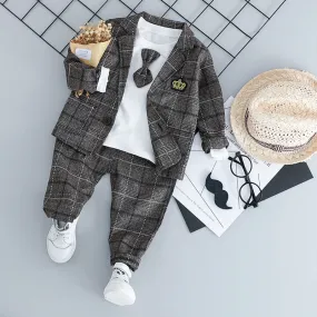 British small suit children's suit gentleman three-piece suit