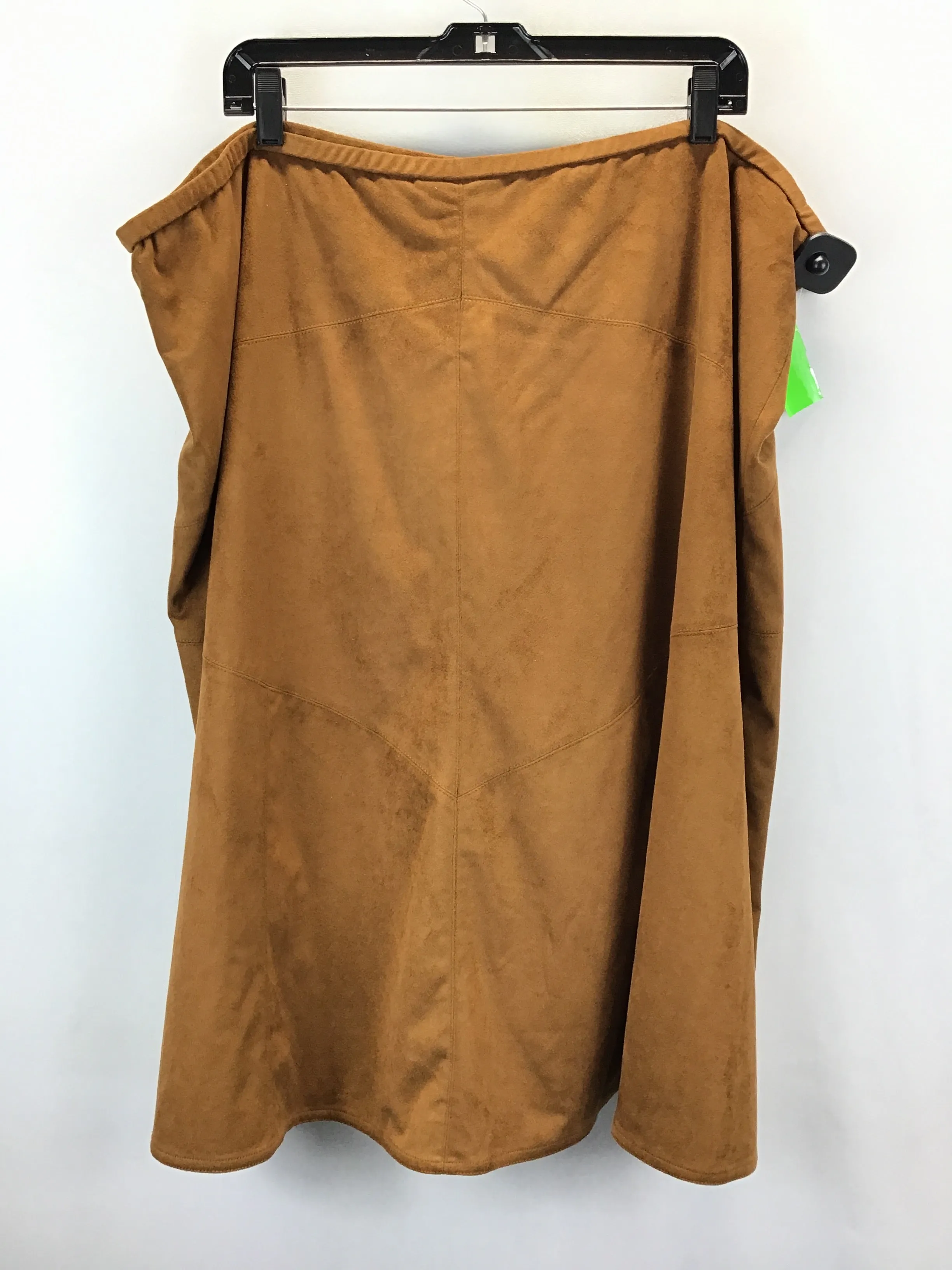 Brown Skirt Midi Lane Bryant, Size 26