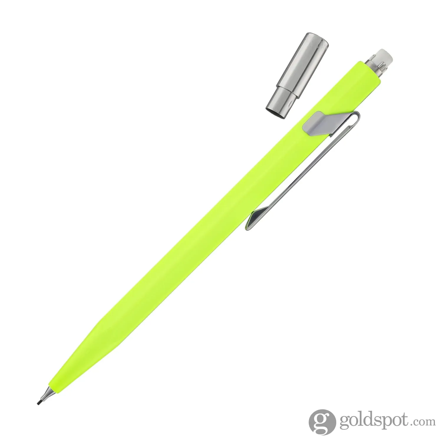 Caran d'Ache 844 Metal Collection Mechanical Pencil in Fluorescent Yellow - 0.7mm