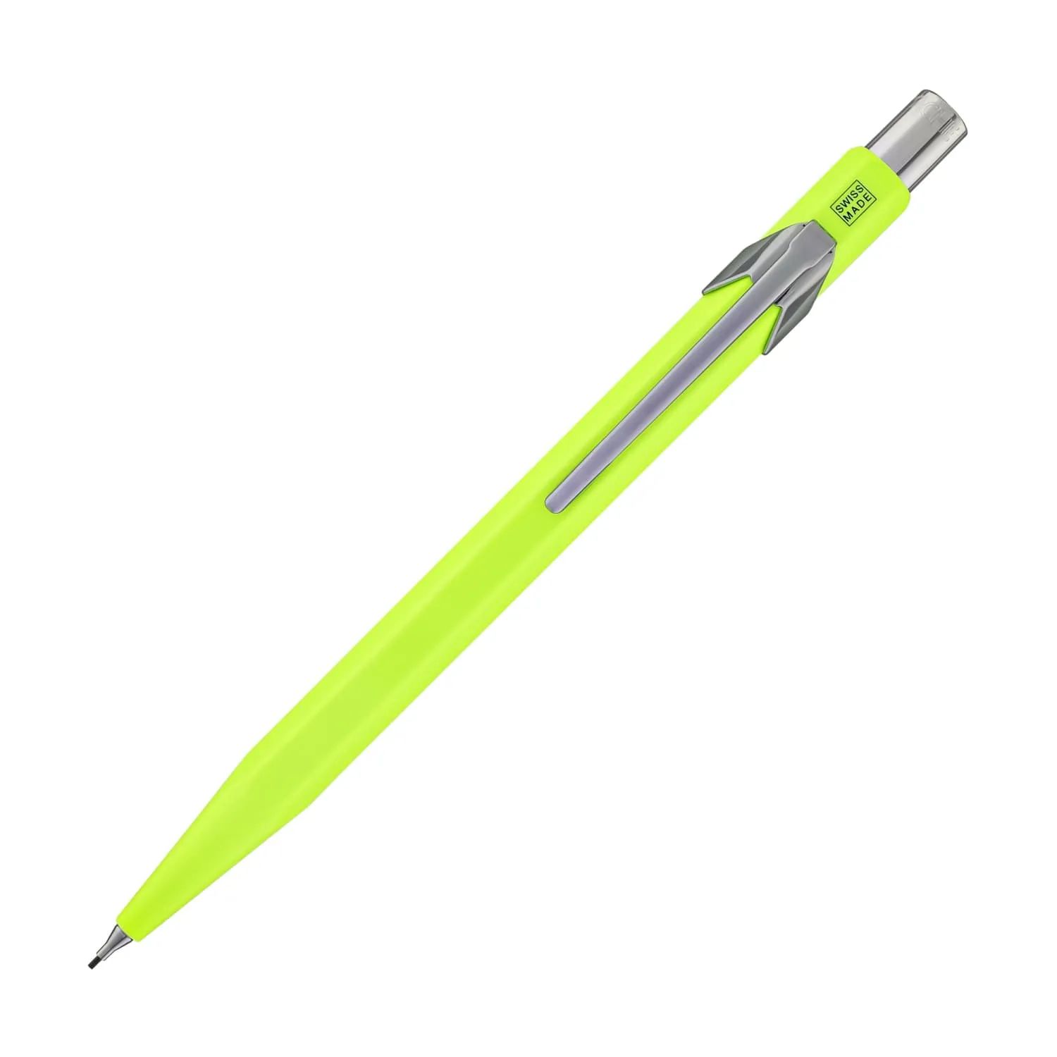 Caran d'Ache 844 Metal Collection Mechanical Pencil in Fluorescent Yellow - 0.7mm