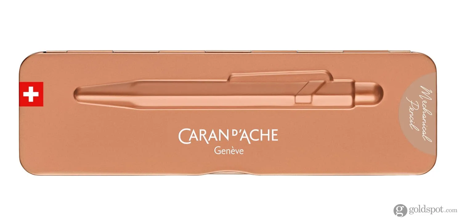 Caran d'Ache Metal Collection Mechanical Pencil in Brut Rose