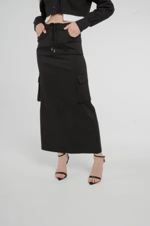 Cathy Cargo Skirt In Black