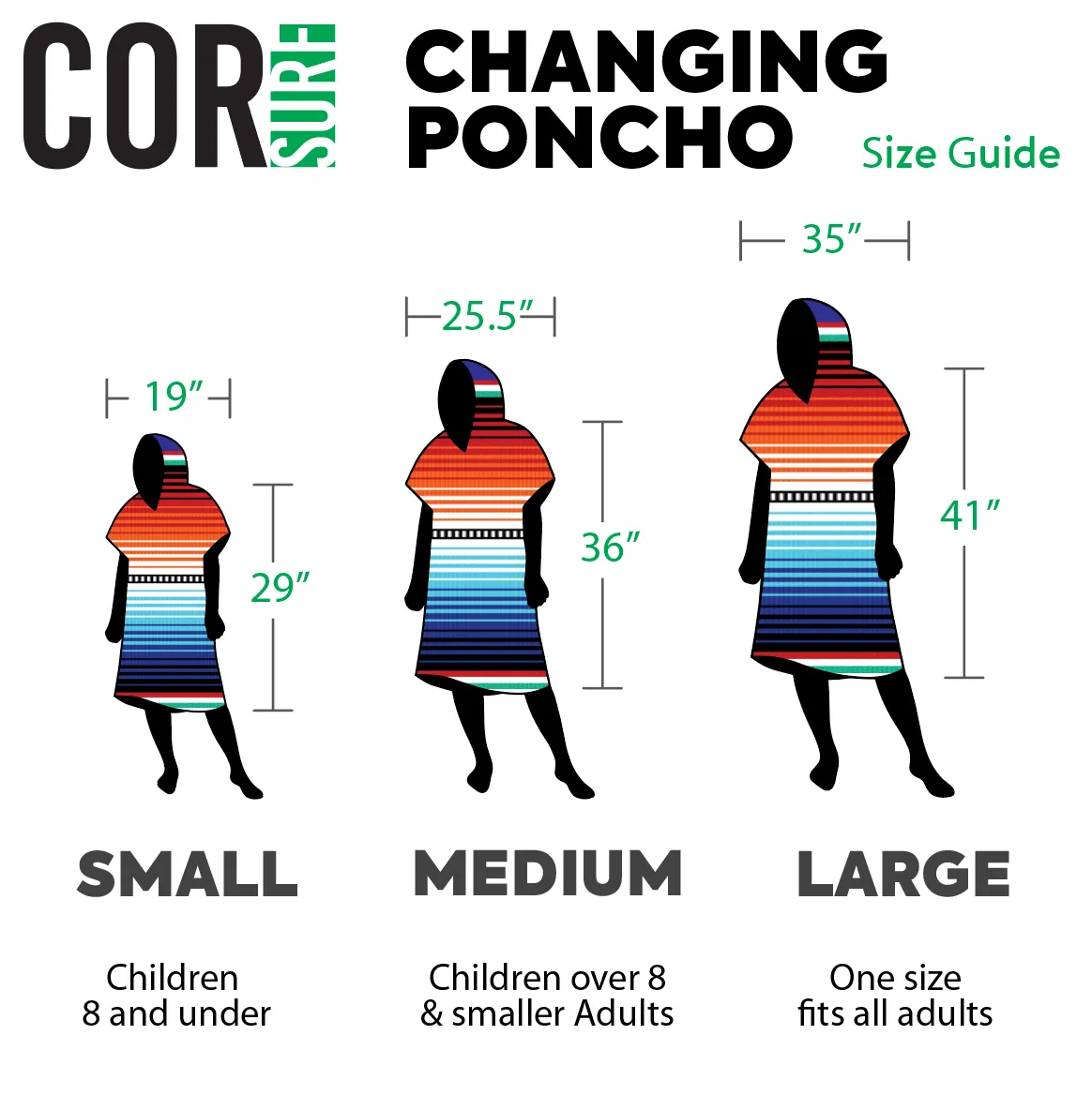 Changing Towel Poncho (Kona) Large Size