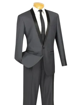 Charcoal Slim Shawl Tuxedo