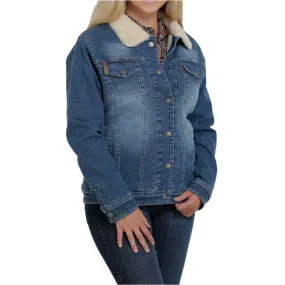 Cinch Ladies Trucker Sherpa Denim Jacket MAJ9878002