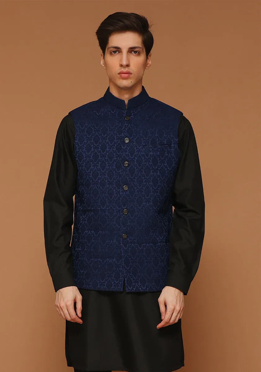 Classic Jamawar Outer Space Traditional Waistcoat