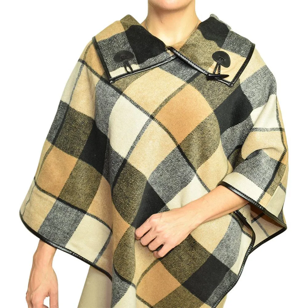 ClaudiaG Plaid Shawl