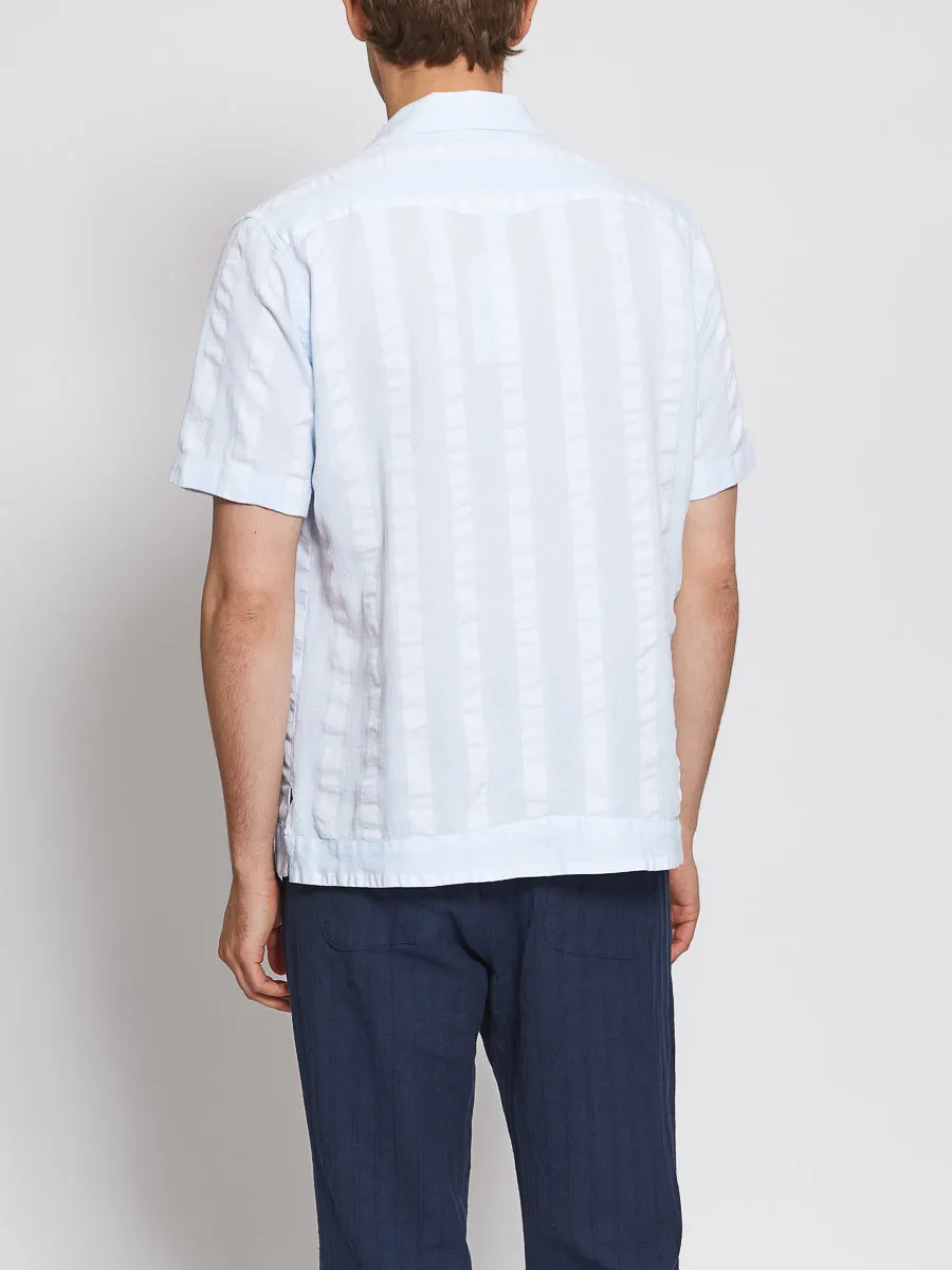 Cuban Short Sleeve Shirt Yardley Sky Blue