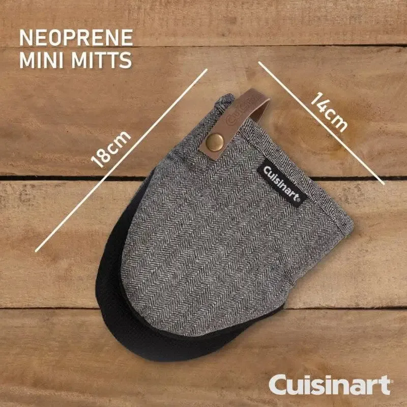 Cuisinart Neoprene Mini Mit 2pk - Herringbone Charcoal