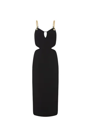 Dulce Amore Midi Dress Black