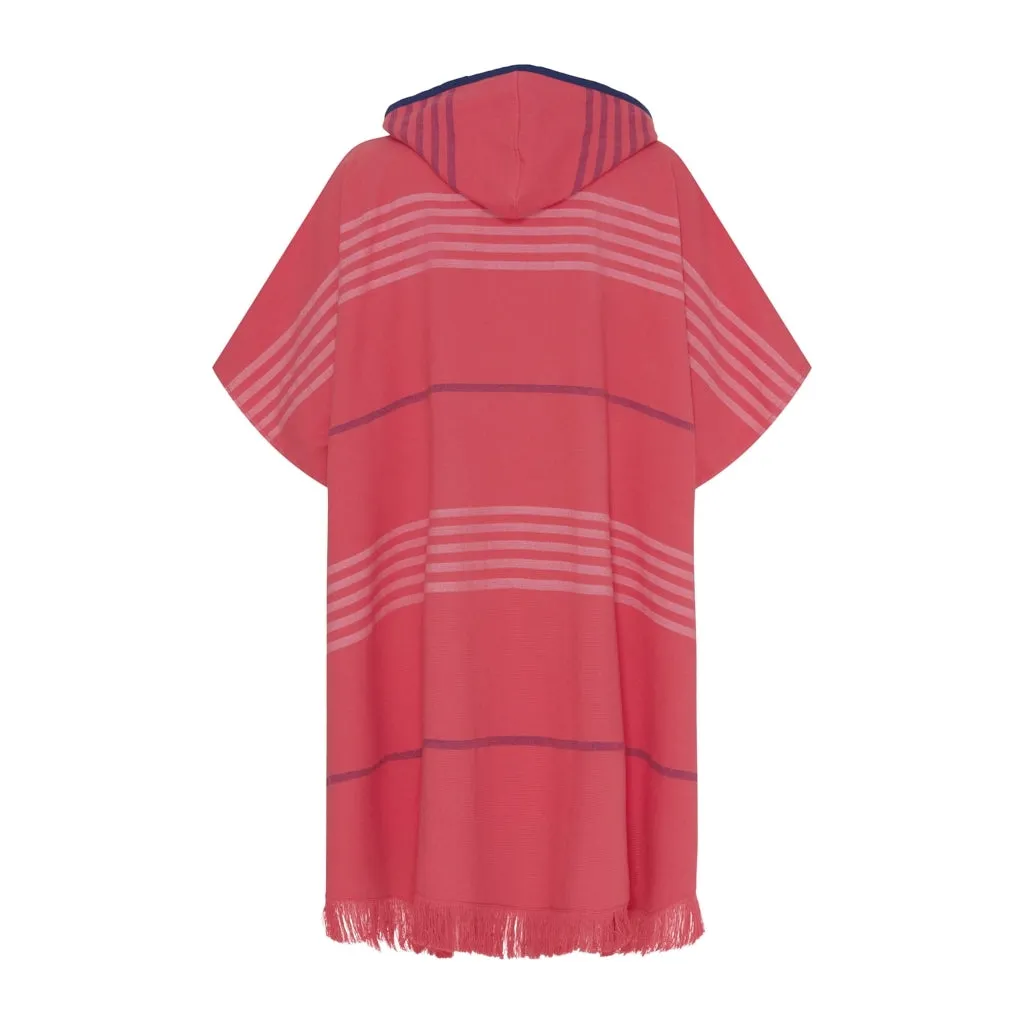 Dune Beach Poncho - Calypso Coral / Pearl