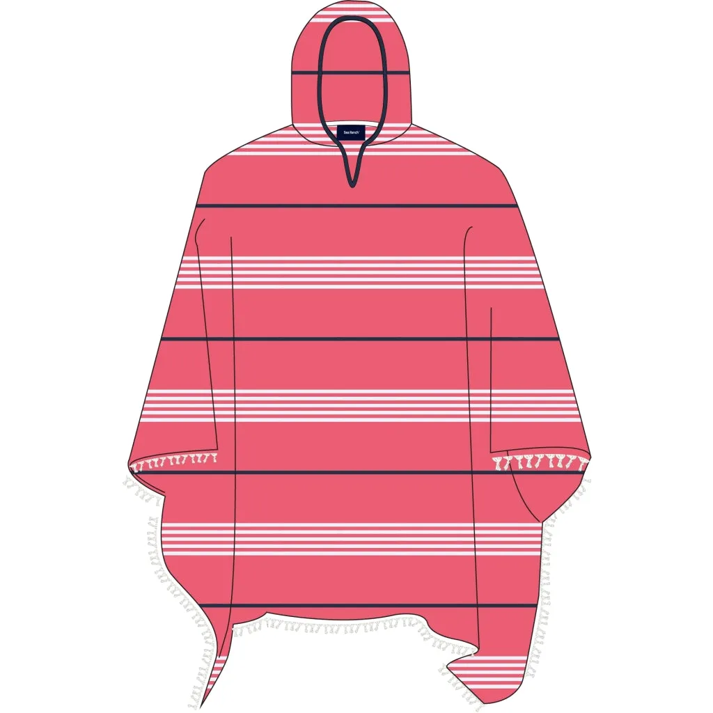 Dune Beach Poncho - Calypso Coral / Pearl