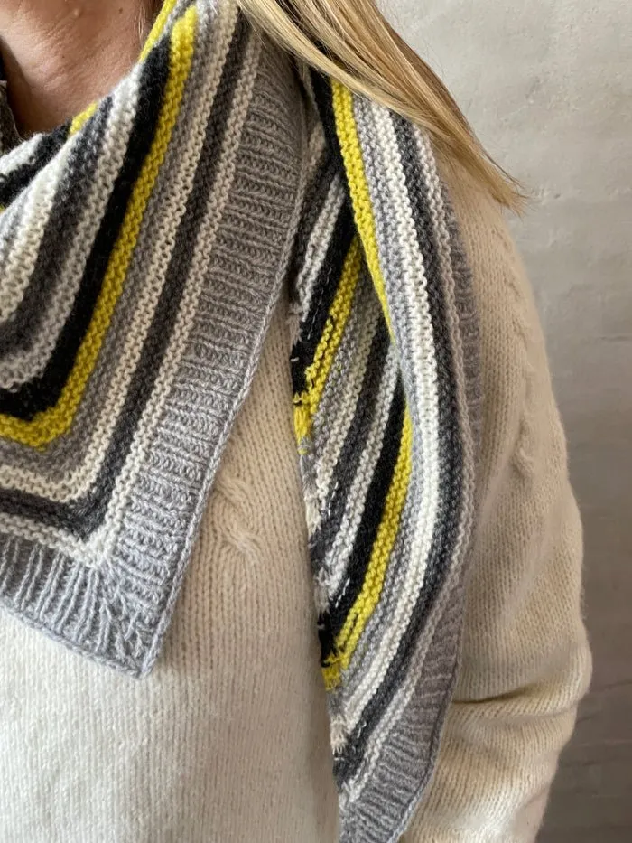 Easy Peasy striped shawl by Önling, knitting pattern