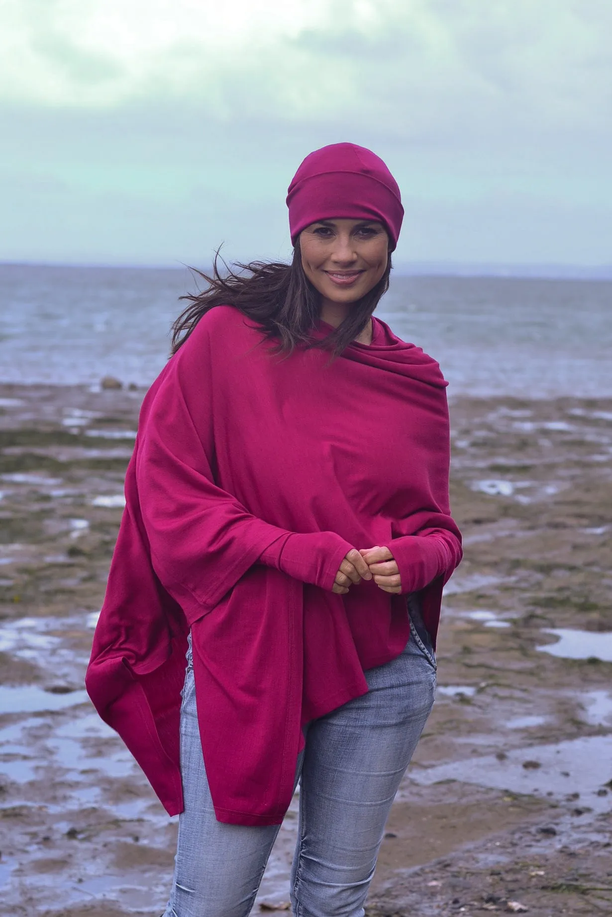 EBASPONCHO MERINO EASY STYLE LAYER WITHOUT CHIFFON