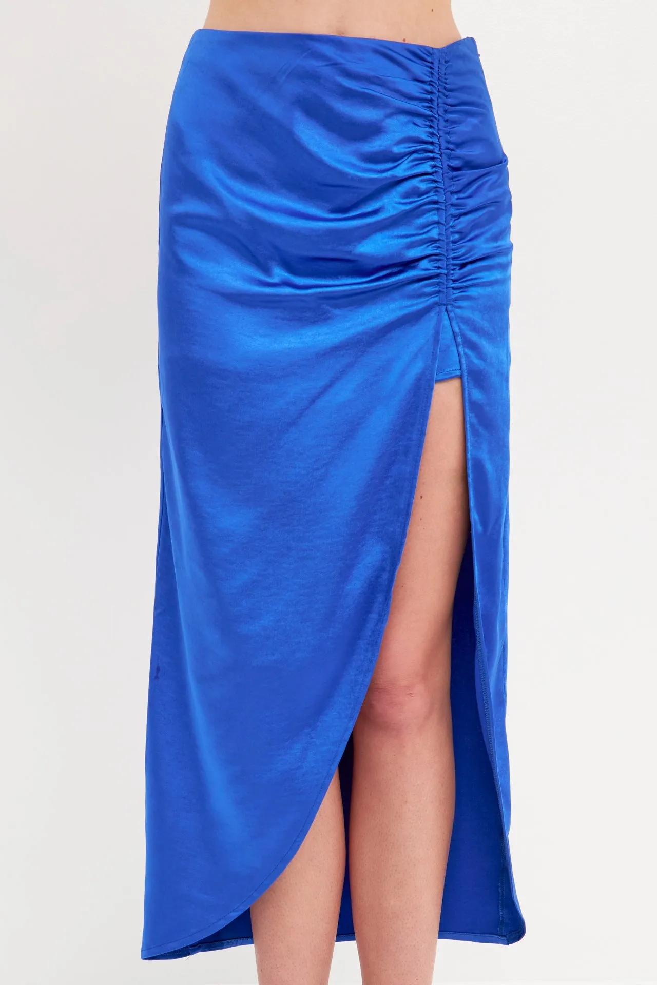 Endless Rose - Front Slit Midi Skirt - Final Sale