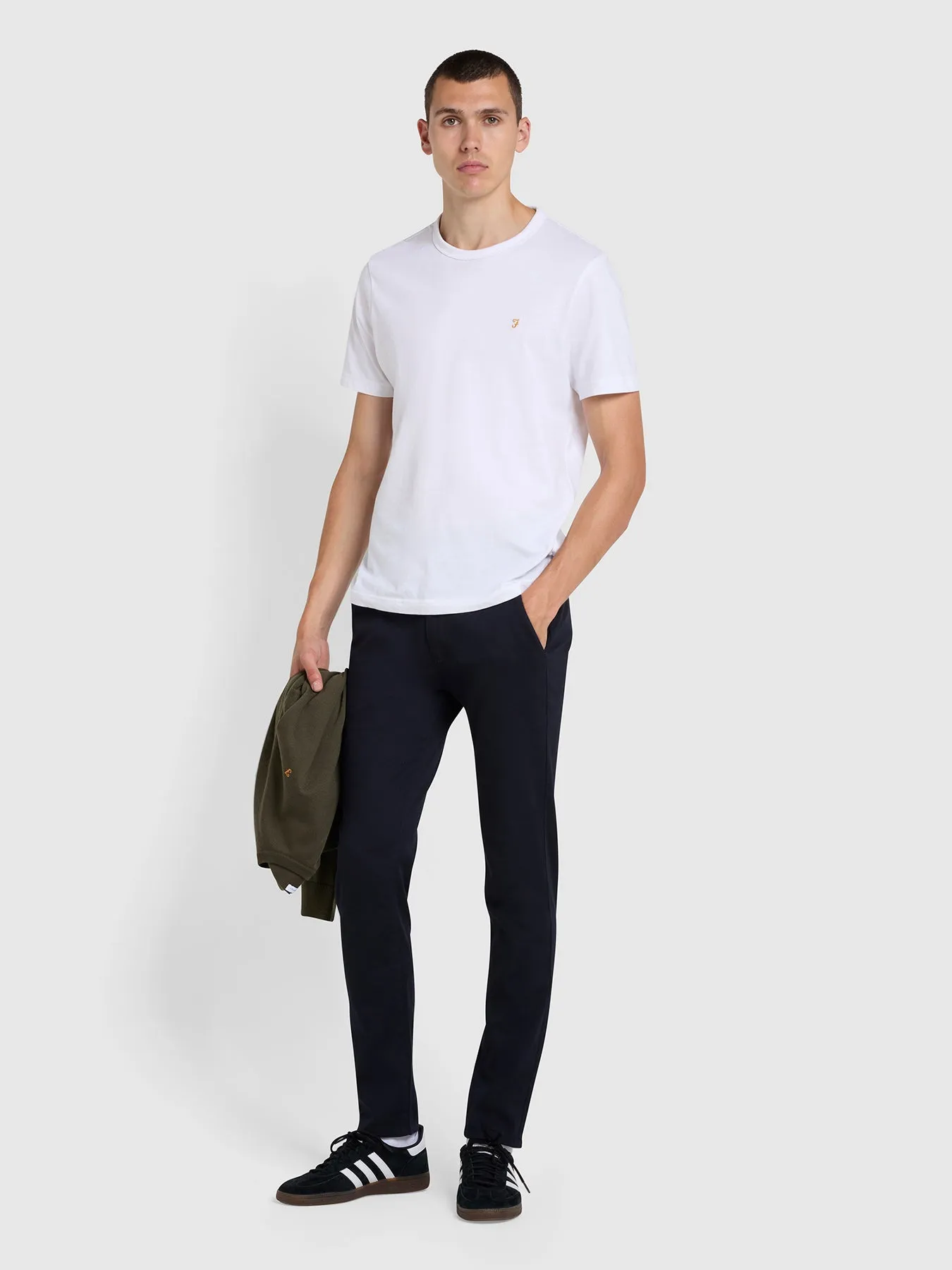 Endmore Skinny Fit Chinos In True Navy