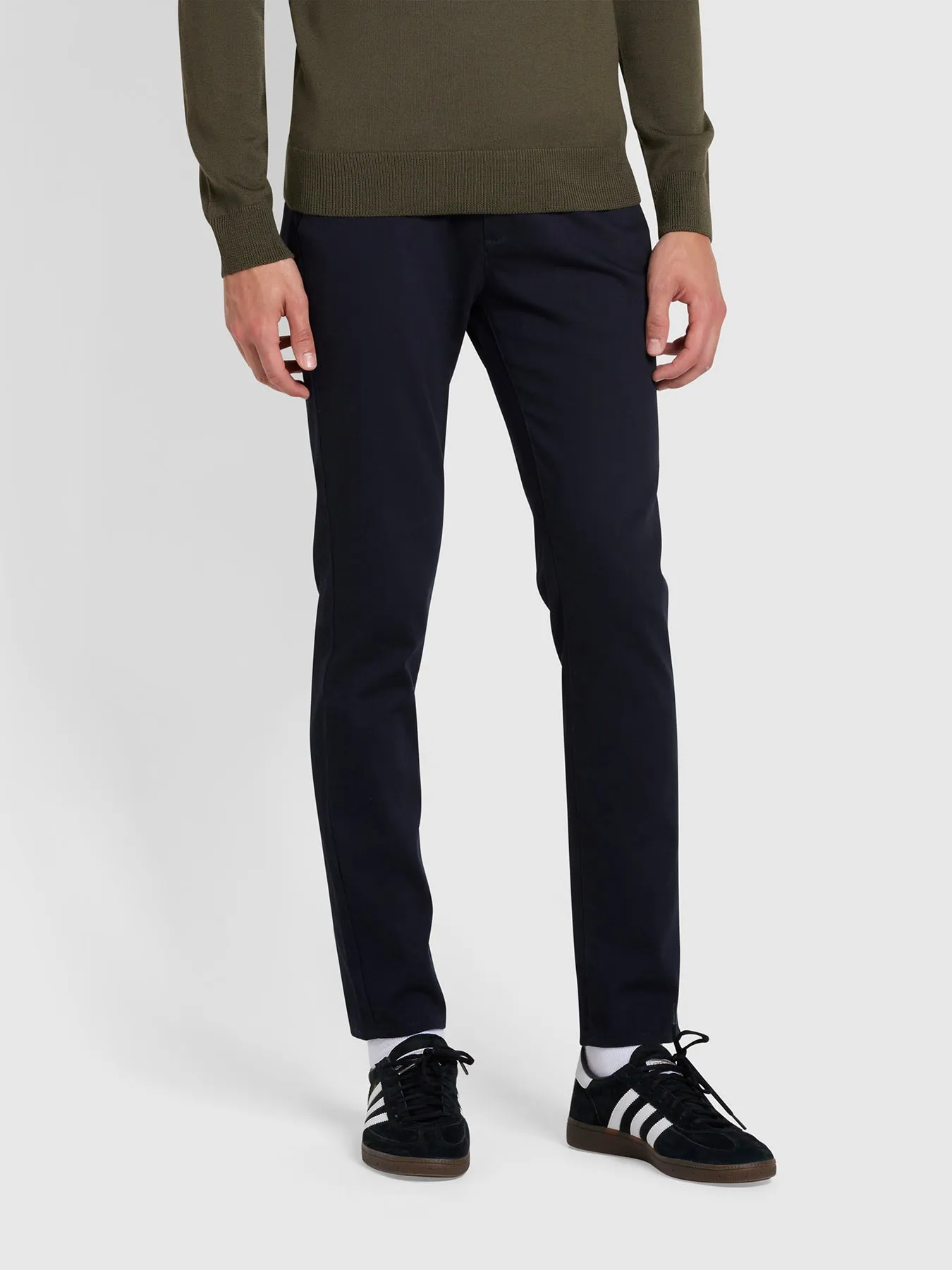 Endmore Skinny Fit Chinos In True Navy