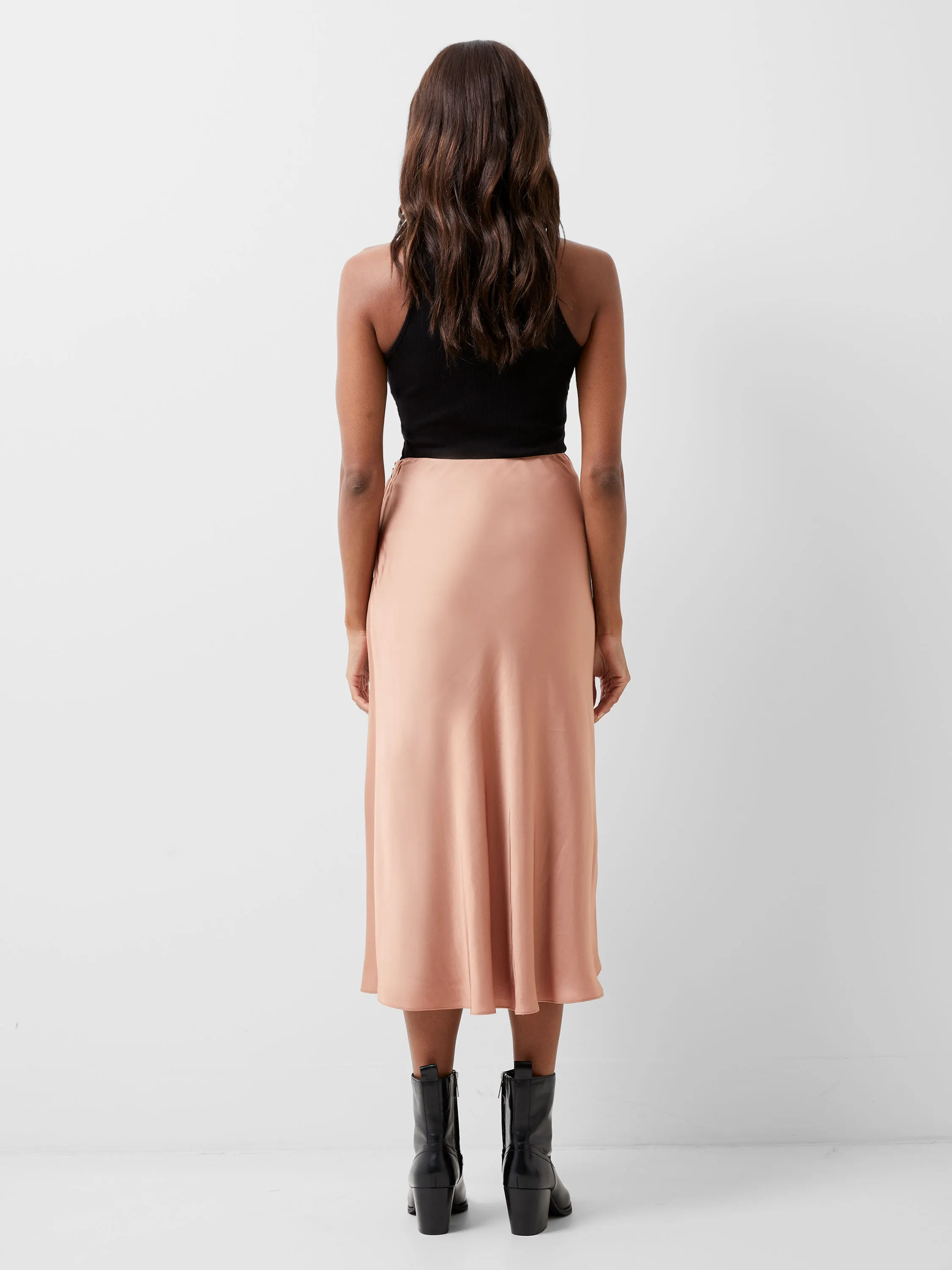 Ennis Eco Satin Midaxi Slip Skirt