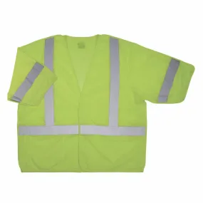 Ergodyne 23057 8315BA 2XL/3XL Lime Hi Vis Breakaway Safety Vest HL