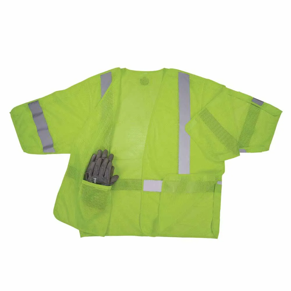 Ergodyne 23057 8315BA 2XL/3XL Lime Hi Vis Breakaway Safety Vest HL