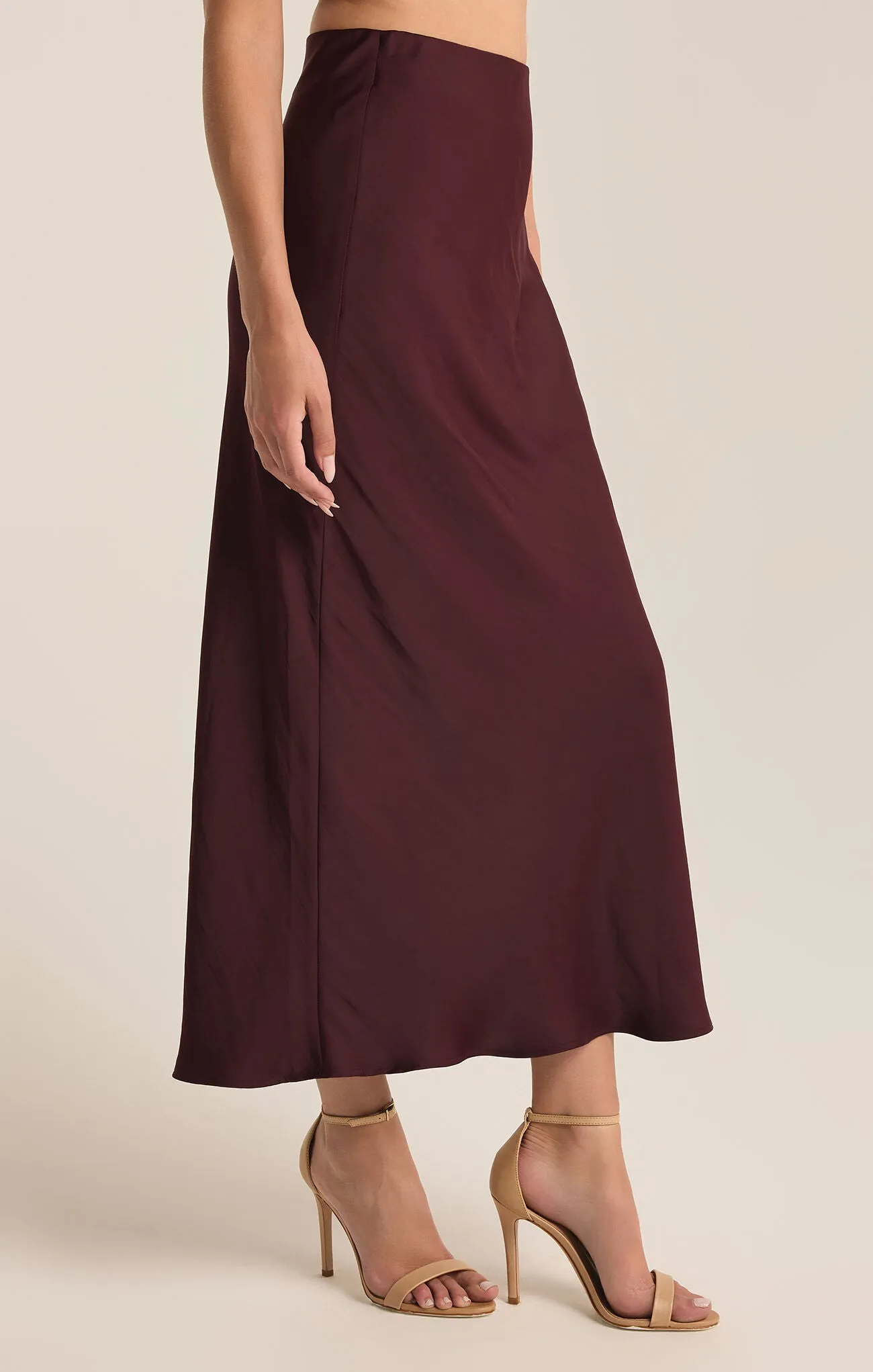 EUROPA BERRY WINE SKIRT