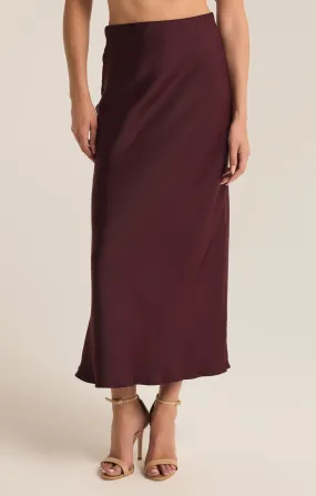 EUROPA BERRY WINE SKIRT