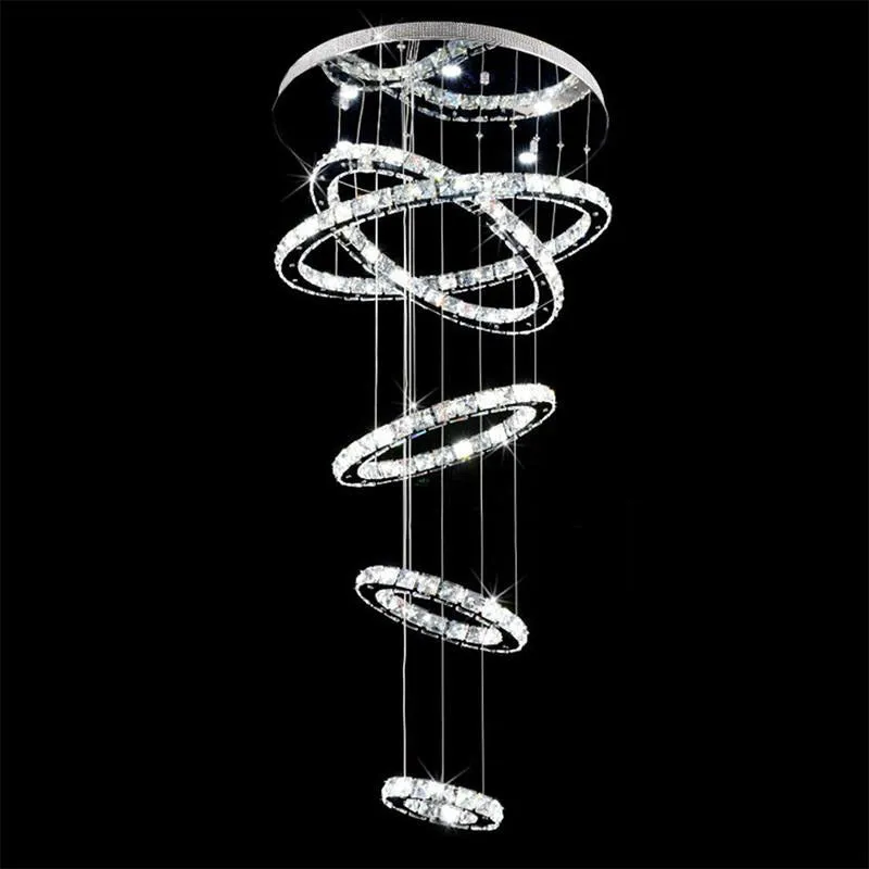 Five & Six Ring Crystal Chandelier